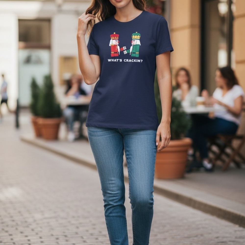 (Old Navy) Blue Tee with Nutcracker Graphic